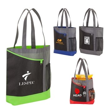 150 Custom Valley Ranch Tote Bag - Mesh Pocket