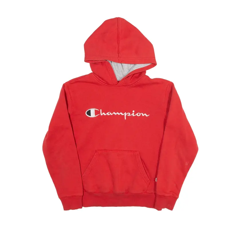 CHAMPION Hoodie Red Pullover Boys M