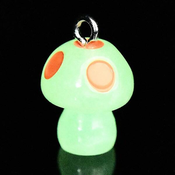 Spray Painted Luminous Resin Pendants