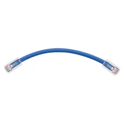 45396 Monoprice 0.5ft Cat6A RJ45 26AWG Pure Bare Copper Patch Cable Non-booted Ethernet Cable Blue