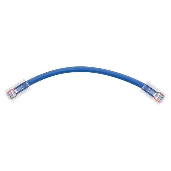 45396 Monoprice 0.5ft Cat6A RJ45 26AWG Pure Bare Copper Patch Cable Non-booted Ethernet Cable Blue