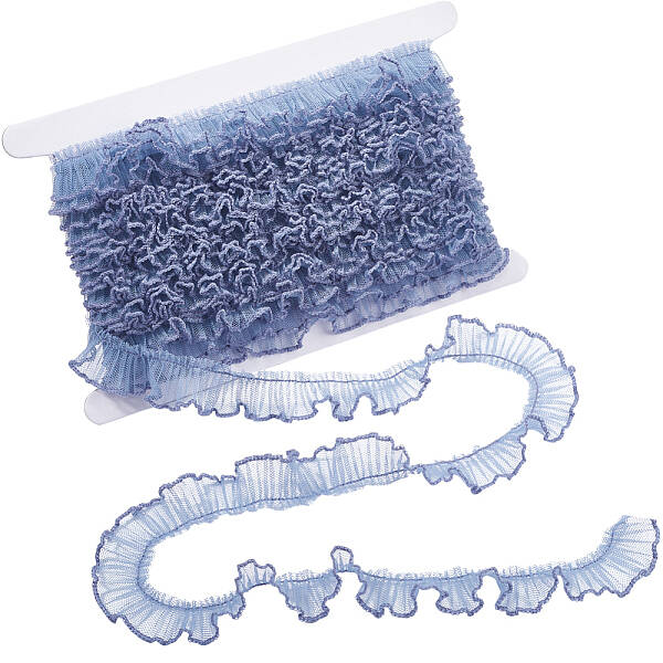 10 Yards Polyester Pleated Lace Trim