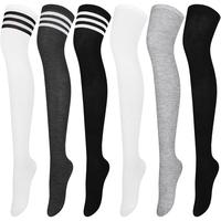 6 Pairs Over Knee Thigh Socks Knee-High Warm Stocking Women Boot Sock Leg Warmer High Socks for Daily Wear,Cosplay,Hand Tools...