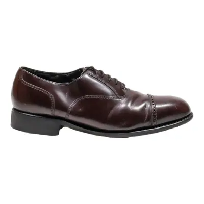 FLORSHEIM Brogue Shoes Maroon Leather Mens UK 8.5