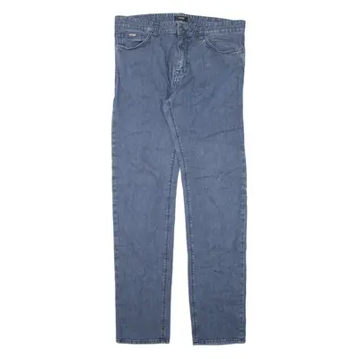 HUGO BOSS Mens Jeans Blue Slim Straight W33 L34
