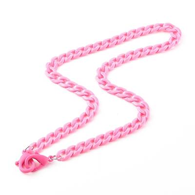 Personalized Acrylic Curb Chain Necklaces