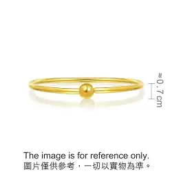 999.9 Gold Polished Bangle
