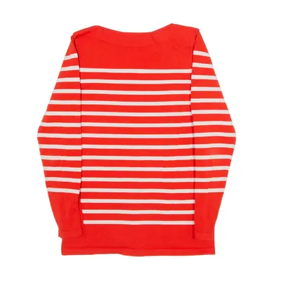 REISS Striped Sweatshirt Red Womens XS