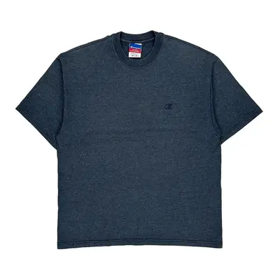 Made In Usa Champion T-Shirt - Medium Navy Cotton | Size: medium