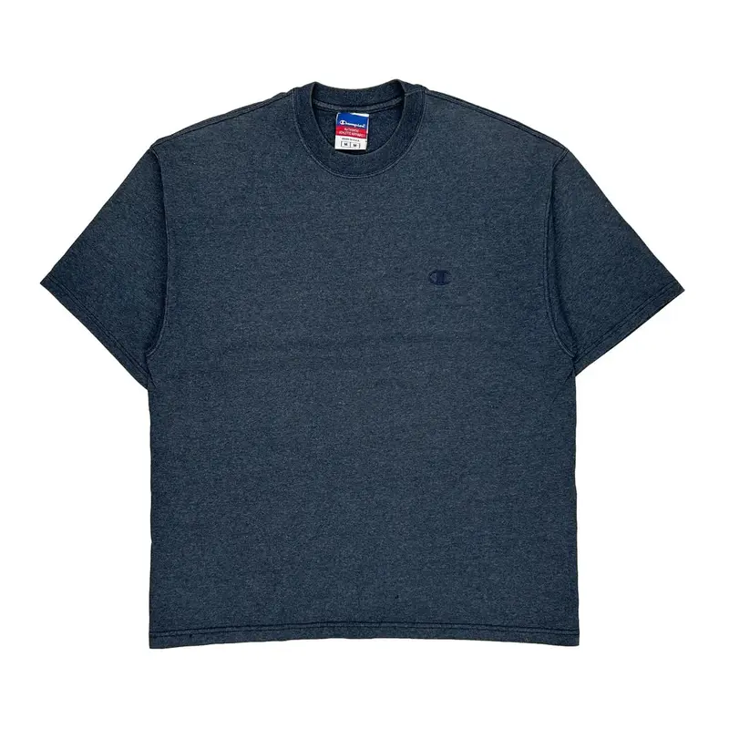 Made In Usa Champion T-Shirt - Medium Navy Cotton | Size: medium