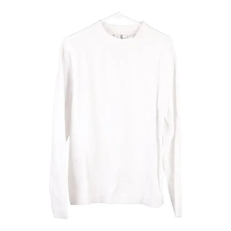 Age 16-18 Collusion Long Sleeve Top - Medium White Cotton