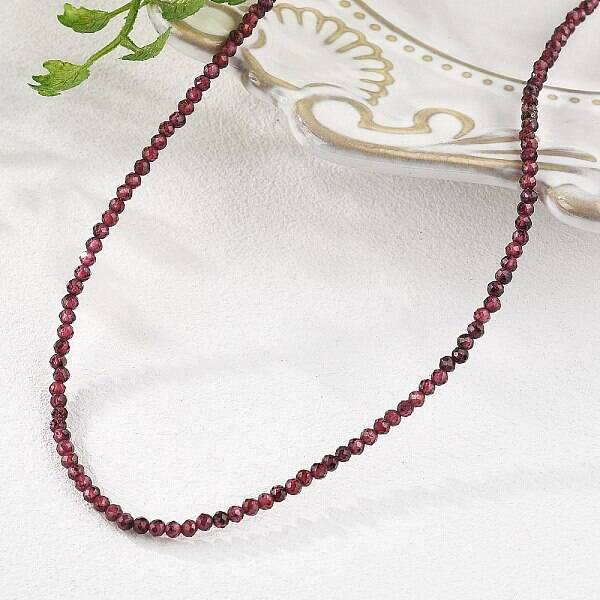 Natural Garnet Beaded Necklaces