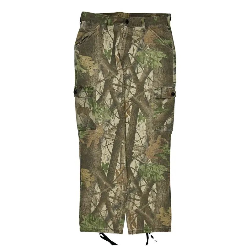 Hunting Unbranded Camo Cargo Trousers - 36W 32L Khaki Cotton | Size: 36″ waist