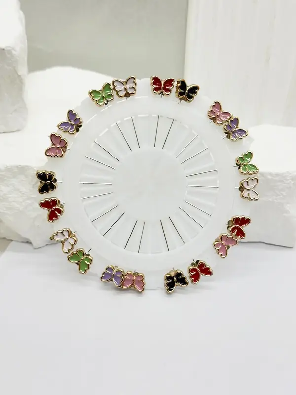 Women's Fashionable Hijab Pin Set, Mixed Color Scarf Clips, Stylish Clothing Accessories, Perfect for Daily Wear & Special Oc...