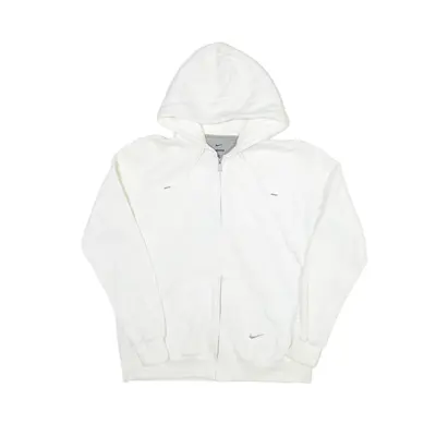 NIKE Hoodie White Full Zip Womens XL