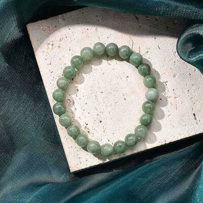 Natural Chalcedony Beaded Stretch Bracelets for Women Men