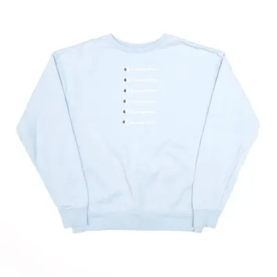 CHAMPION Sports Blue Sweatshirt Mens XS