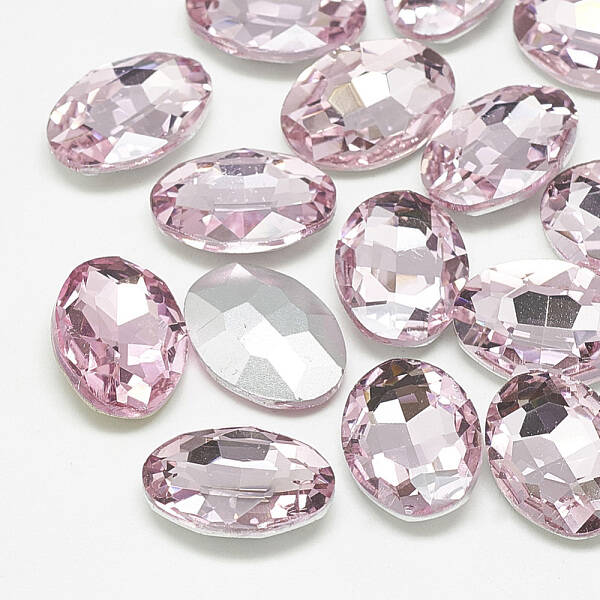 Pointed Back Glass Rhinestone Cabochons