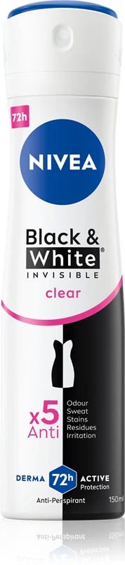 Nivea Transparent antiperspirant Invisible For Black & White - 150 ml