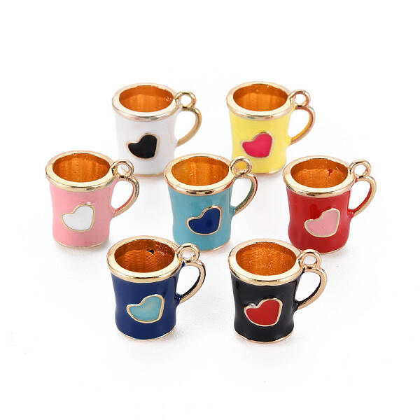 Rack Plating Alloy Enamel Charms