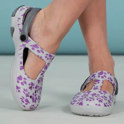 Multicolored Mary Jane Clogs - Tumbling Paws - 6