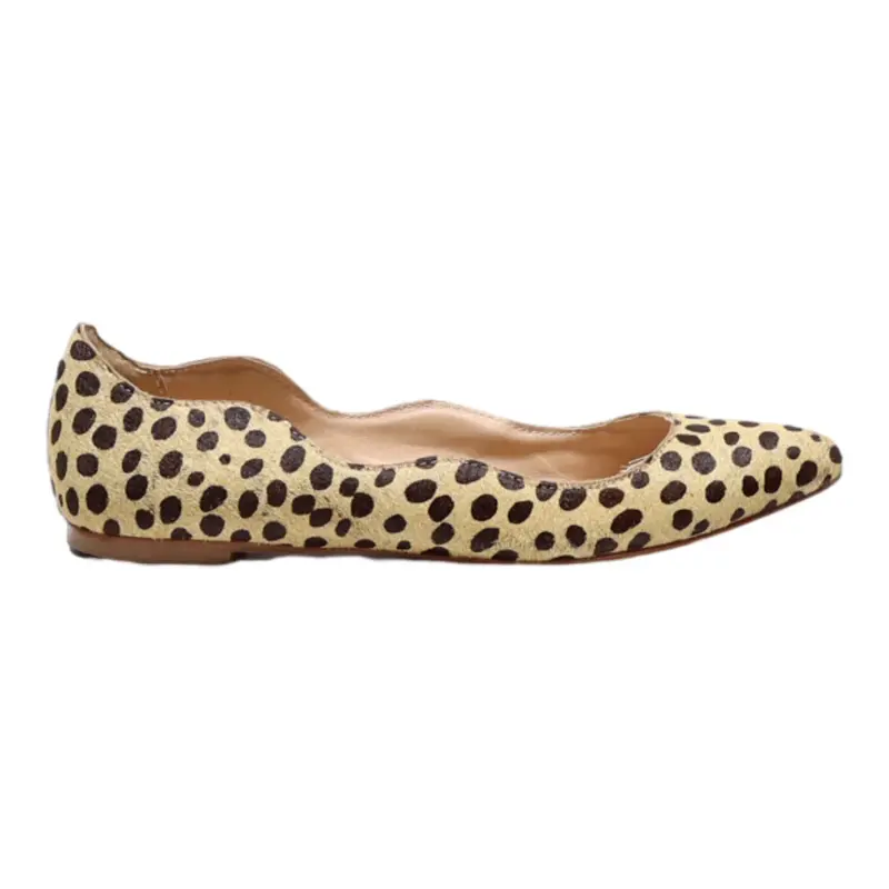 LOEFFLER RANDALL Ballet Shoes Yellow Cotton Womens UK 4