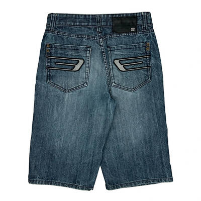 72 Unlimited Denim Shorts - 30W 14L Blue Cotton | Size: 30″ waist