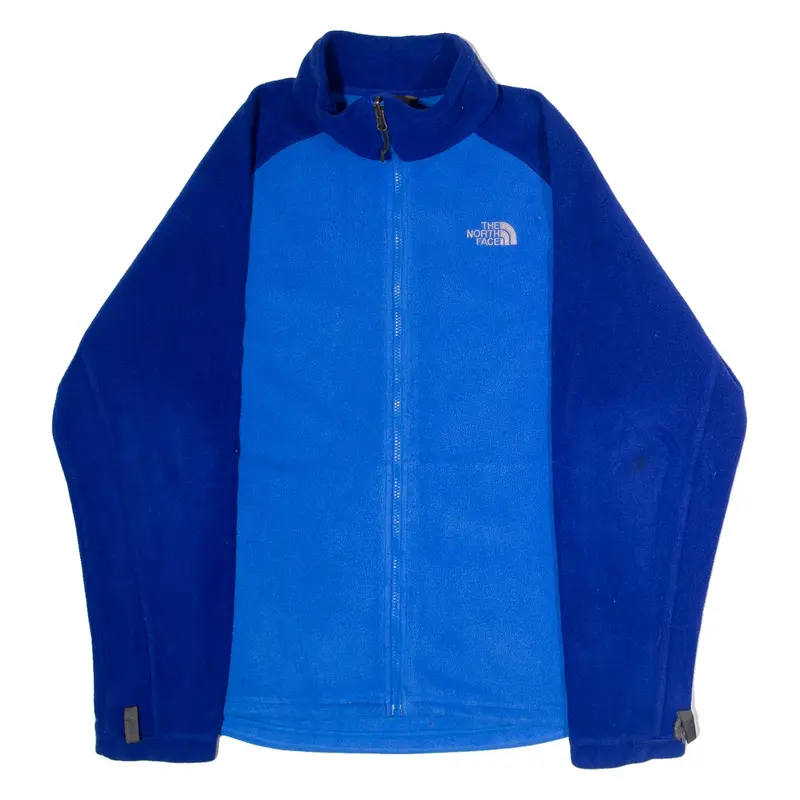 THE NORTH FACE Mens Fleece Jacket Blue Colourblock L