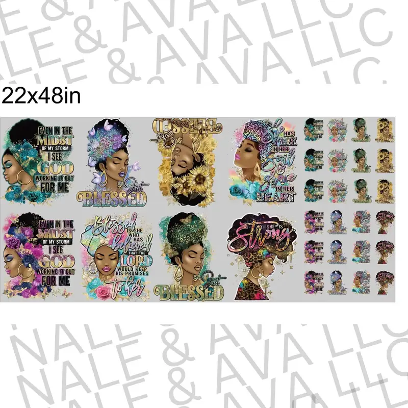 Inspirational DTF Pre-Made 22x48 Gang Sheet I