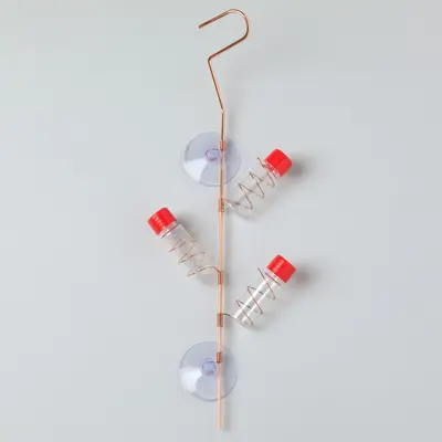 Multi-Tube Window Hummingbird Feeder - 4 tubes