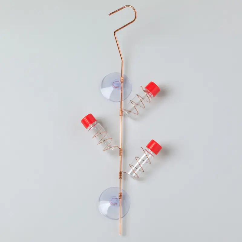 Multi-Tube Window Hummingbird Feeder - 4 tubes
