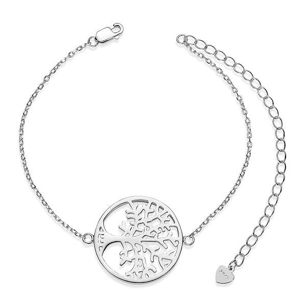 Rhodium Plated 925 Sterling Silver Link Bracelets