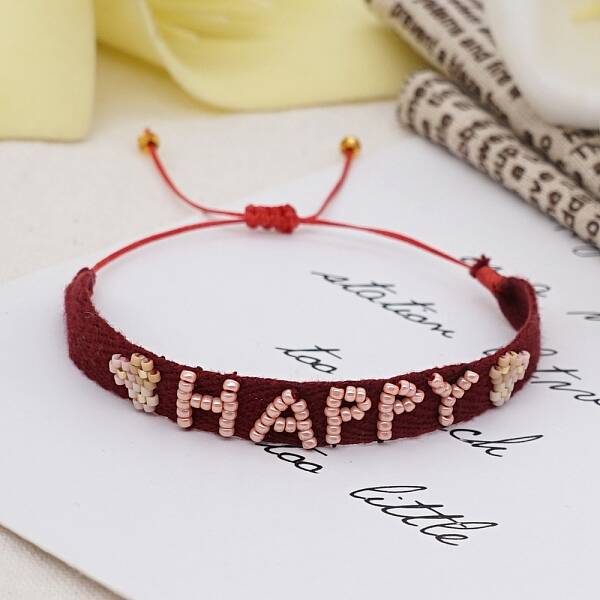 Adjustable Nylon Cord Braided Bead Bracelets