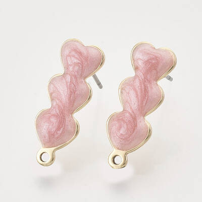 Iron Enamel Stud Earring Findings