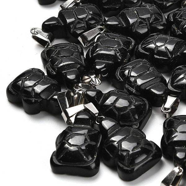 Natural Obsidian Pendants