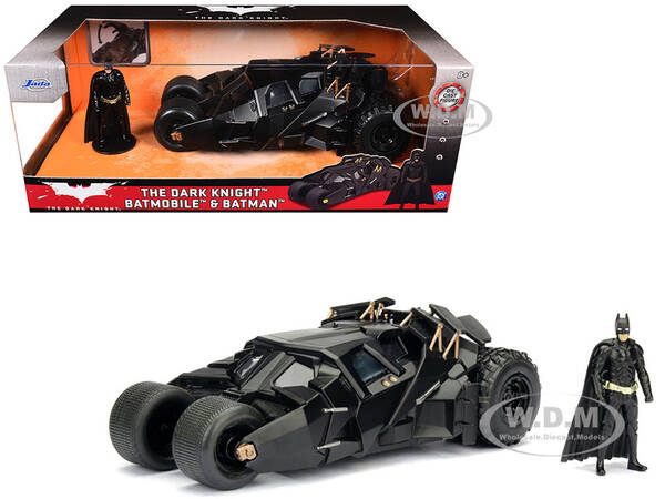 2008 The Dark Knight Tumbler Batmobile with Batman Diecast Figurine 1/24 Diecast Model Car  by Jada