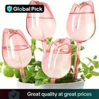 Tulip Design Plant Watering Globes, Plant Watering Stakes, Long Lasting Drip Irrigation System, Suitable for Indoor and Outdo...