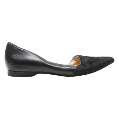 COLE HAAN Ballet Shoes Black Leather Womens UK 5.5