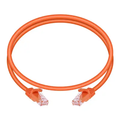 11331 Monoprice Cat5e Ethernet Patch Cable FLEXboot Snagless RJ45 Stranded 350MHz UTP Pure Bare Copper 24AWG 3ft Orange