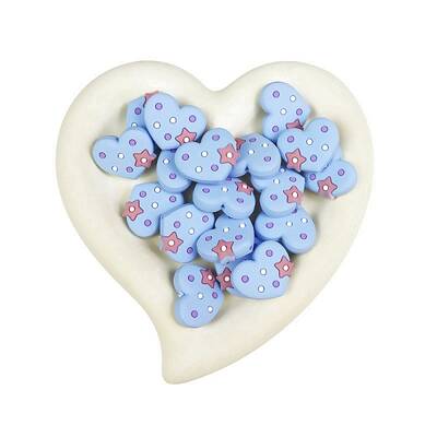Heart Food Grade Eco-Friendly Silicone Beads