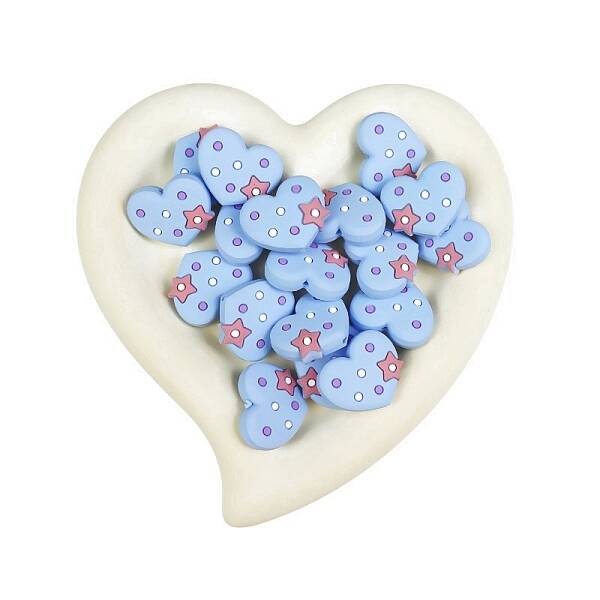 Heart Food Grade Eco-Friendly Silicone Beads
