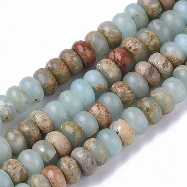 Natural Aqua Terra Jasper Beads Strands