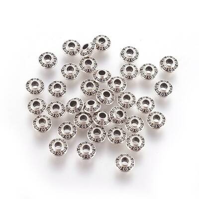 Tibetan Style Alloy Spacer Beads