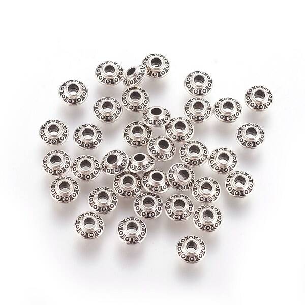 Tibetan Style Alloy Spacer Beads