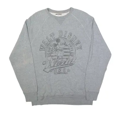 DISNEY USA Sweatshirt Grey Mens L