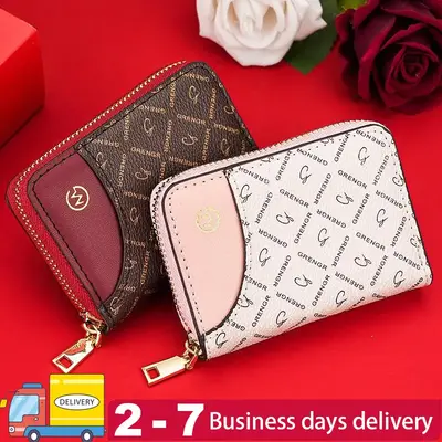 Exquisite High-end Wallet Women'sNew Multi-card Slot Anti-degaussingUltra-thin Card Holder Large CapacityCompact Card Holder
