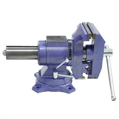 Garvee 6 Bench Vise 2-in-1 Multi-Jaw 360° Swivel Base Heavy Duty Iron Powder Coated Secure Clamp for Workshop Home Use