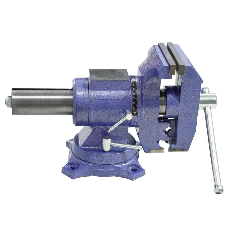 Garvee 6 Bench Vise 2-in-1 Multi-Jaw 360° Swivel Base Heavy Duty Iron Powder Coated Secure Clamp for Workshop Home Use