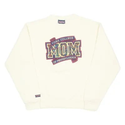 JANSPORT York College Of Pennsylvania MOM Mens Sweatshirt Yellow 90s USA L