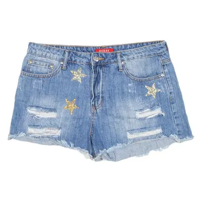 GUESS Womens Denim Shorts Blue Relaxed M W30